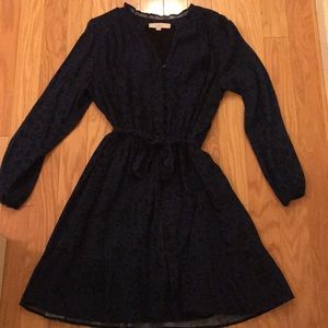 Loft tie waist dress